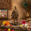 Chatrapati Shivaji Maharaj Sculpture 7 Inches - Copper