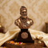 Chatrapati Shivaji maharaj sculpture (half body) - Copper