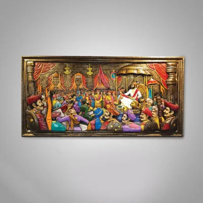 Chatrapati Shivaji Maharaj Rajaybhishekh 3D Wall Mural