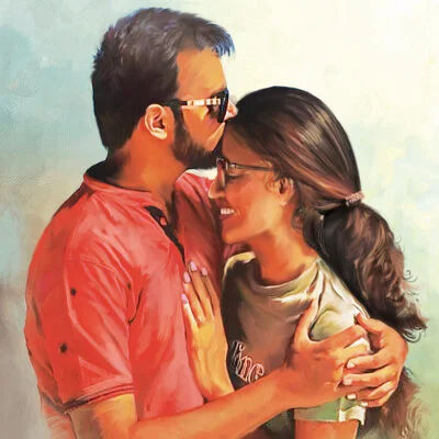 Couple Portrait Painting
