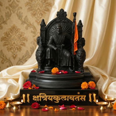 Chatrapati Shivaji Maharaj Sculpture (With Base)