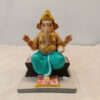 5 Inches Goad Ganesh - Peacock