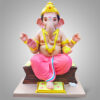 5 Inches Goad Ganesh - Pink
