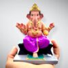 5 inch Goad Ganpati - Purple
