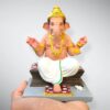 5 inch Goad Ganpati - White