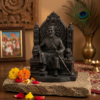 Chatrapati Shivaji Maharaj Black & Copper Sculpture 13 Inches - Black
