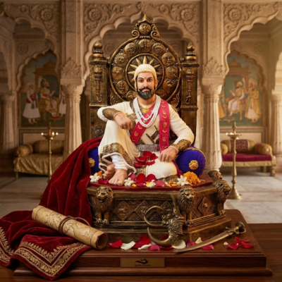 Chatrapati Shivaji Maharaj Sculpture Multicolour